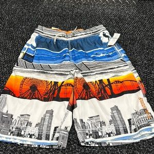 NWT - Must Sell - Boys Swimsuit Size 14-16 Multicolor. Make Reasonable Offer